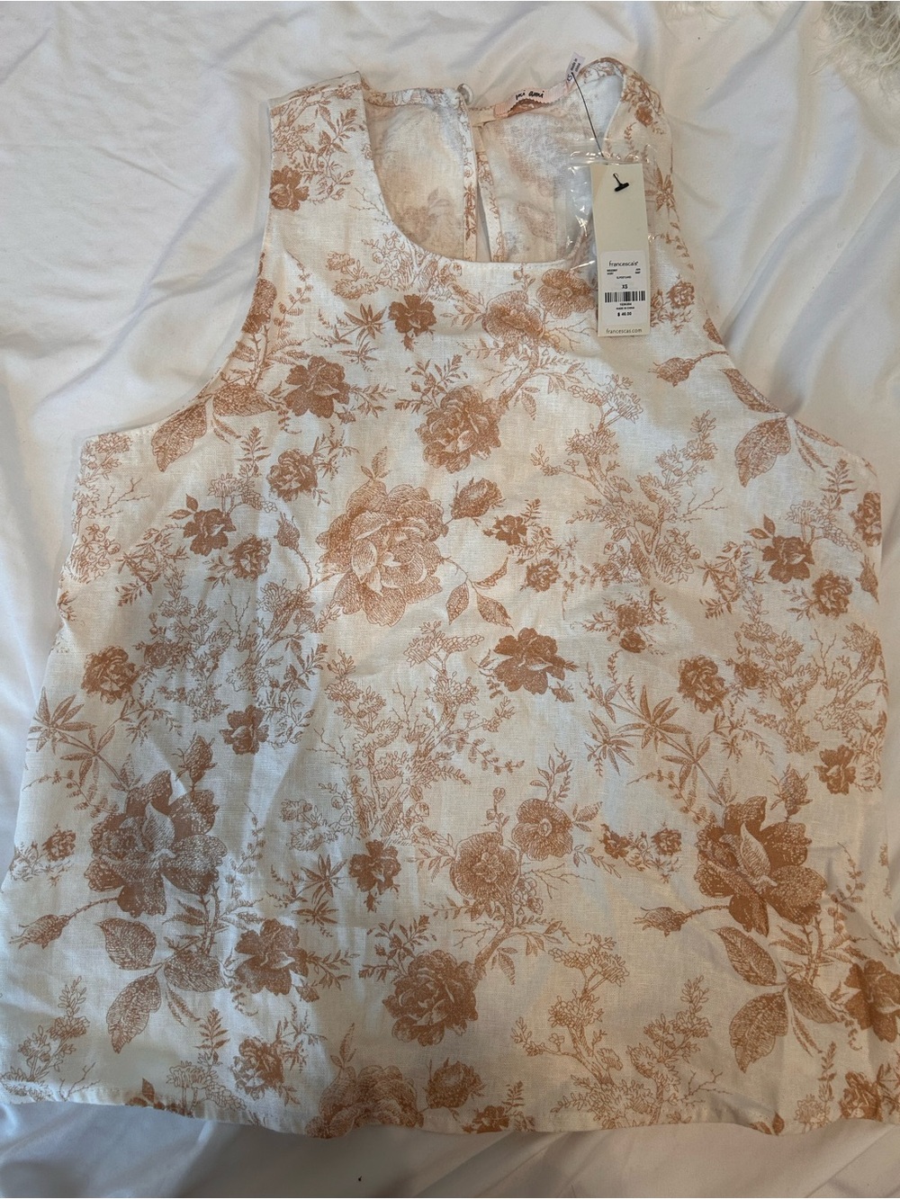 NWT - Linen Toile Tank Top